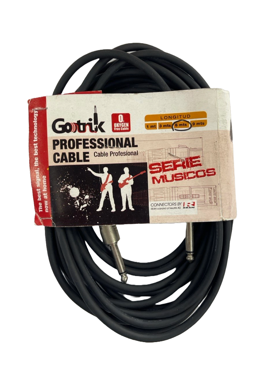 CABLE PARA INSTRUMENTO NYS201 DE 6 MTS GOTRIK PLUG6GOT