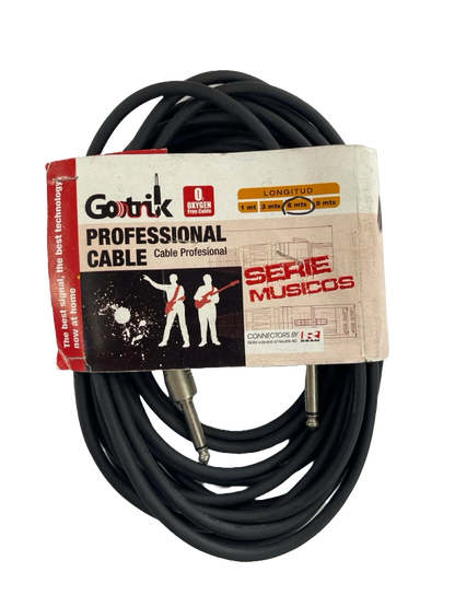 CABLE PARA INSTRUMENTO NYS201 DE 6 MTS GOTRIK PLUG6GOT