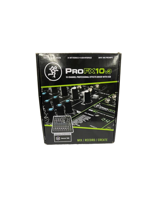 MEZCLADORE DE  10 CANALES USB Y EFECTOS MACKIE PROFX10V3