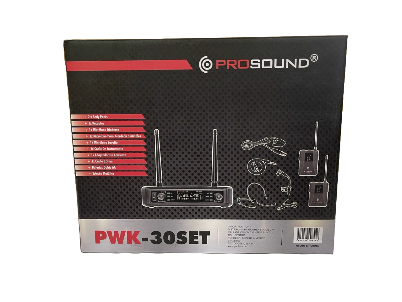 MICROFONO INALAMBRICO MOD. PWK PROSOUND PWK-30SET
