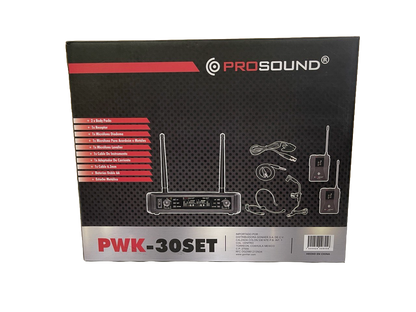 MICROFONO INALAMBRICO MOD. PWK PROSOUND PWK-30SET