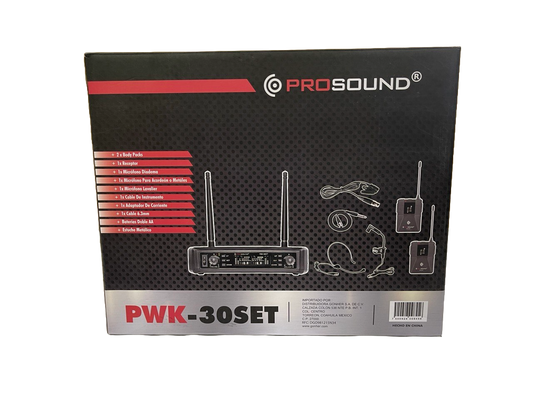 MICROFONO INALAMBRICO MOD. PWK PROSOUND PWK-30SET