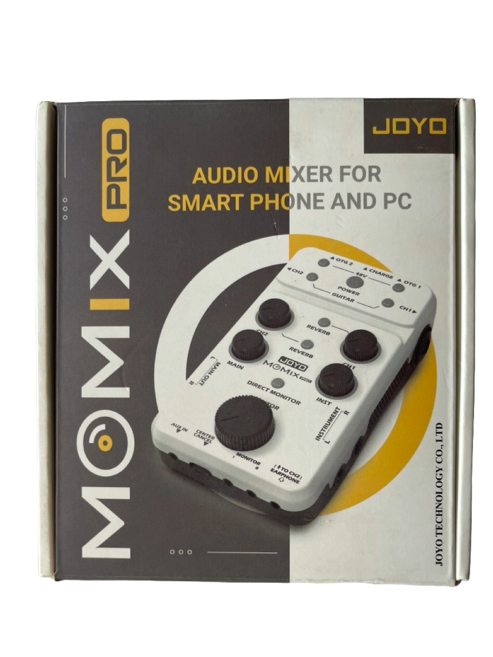 MEZCLADOR DE AUDIO USB, INTERFAZ PARA TRANSMISION Y GRABADO EN VIVO JOYO MOMIXPRO