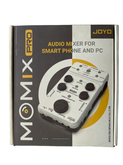 MEZCLADOR DE AUDIO USB, INTERFAZ PARA TRANSMISION Y GRABADO EN VIVO JOYO MOMIXPRO