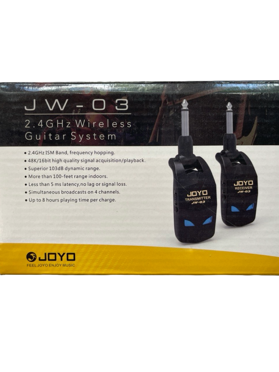 SISTEMA INALAMBRICO PARA INSTRUMENTOS SIN INTERFERENCIA DE 20 MTS JOYO JW-03