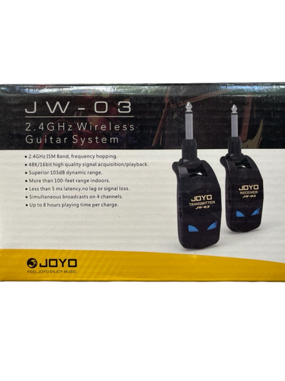 SISTEMA INALAMBRICO PARA INSTRUMENTOS SIN INTERFERENCIA DE 20 MTS JOYO JW-03