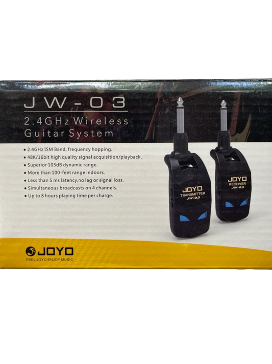 SISTEMA INALAMBRICO PARA INSTRUMENTOS SIN INTERFERENCIA DE 20 MTS JOYO JW-03