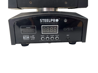 PAR DE CABEZAS MOVILES DESTELLADOR ELECTRONICO SL PRO LIGHTHING 4X25W Q4D1K