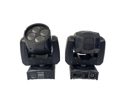 PAR DE CABEZAS MOVILES DESTELLADOR ELECTRONICO SL PRO LIGHTHING 4X25W Q4D1K