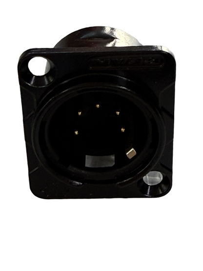 CONECTOR XLR DE 5PINS REAN MACHOS CHASIS MUSIC SHOP RC5MDLB