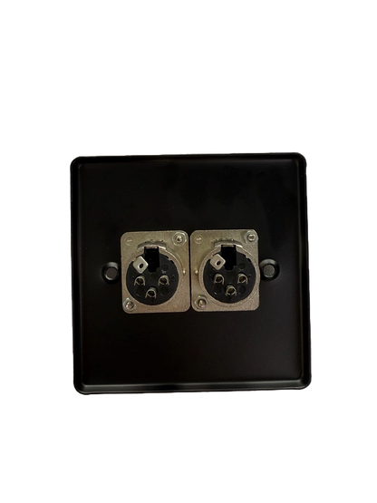 PLACA DE PARED C/2 JACK CANON (XLR) ROXTONE RWPS006-BK