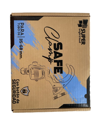 ABRAZADERA DE ALUMINIO CARGA MAX 50K SUPER BRIGHT & LOUD SAFECLAMP