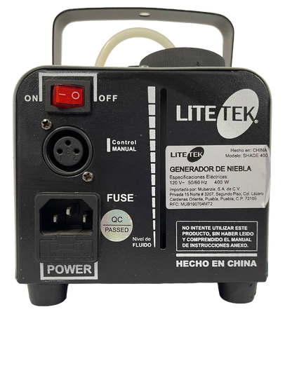 MÁQUINA DE HUMO DE 400 WATTS LITE TEK SHADE 400