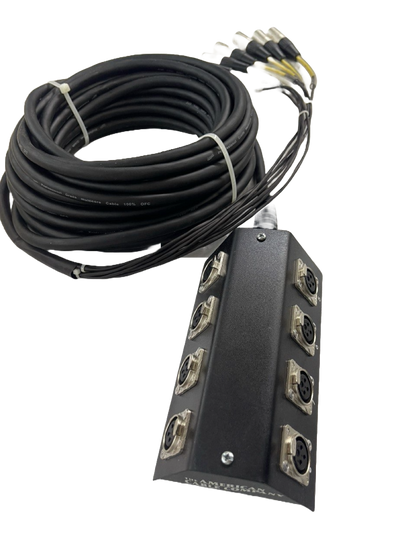SUB SNAKE DE 8 CANALES 10 METROS AMERICAN CABLE SN-8L-10