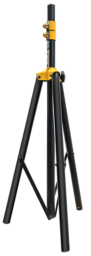 PEDESTAL TRIPIE PARA USO RUDO DE METAL REFORZADO PARA BAFLE. 170C SUPER BRIGHT & LOUD SP-01