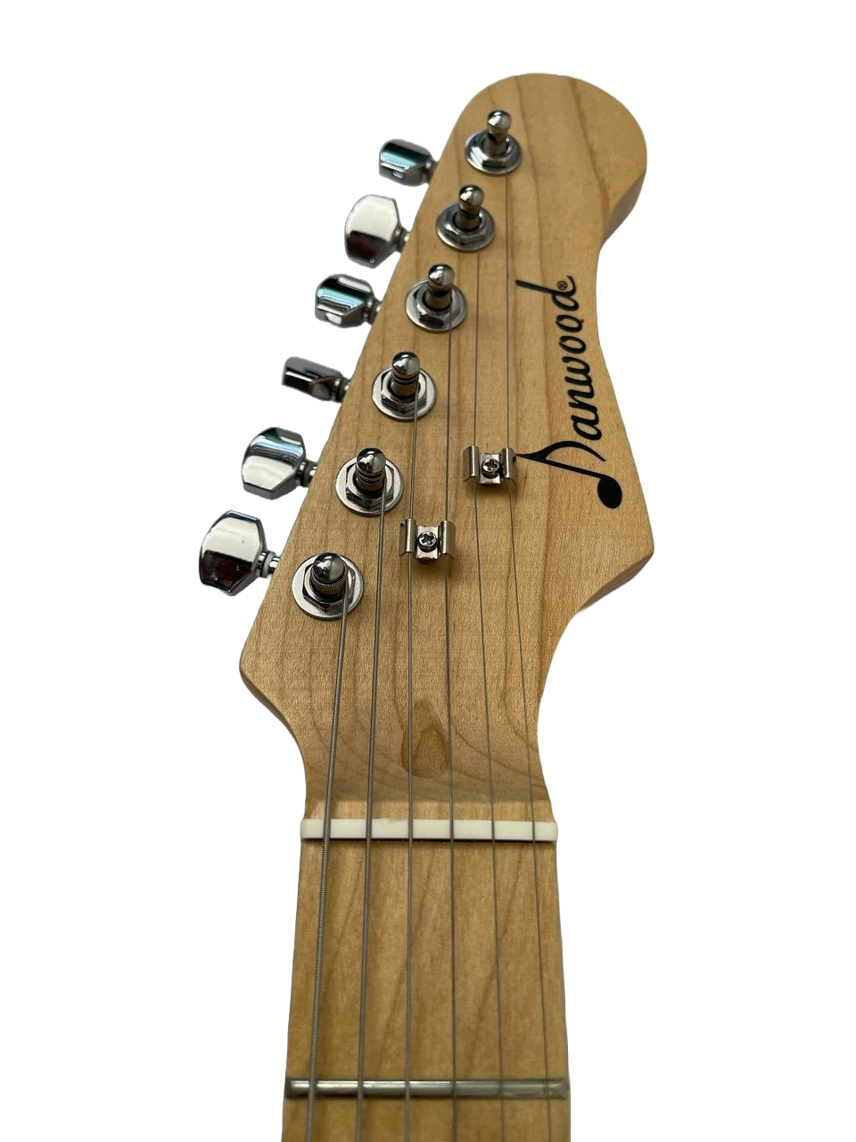 GUITARRA ELECTRICA, SOMBREADO CON MICA BLANCA DANWOOD SST100