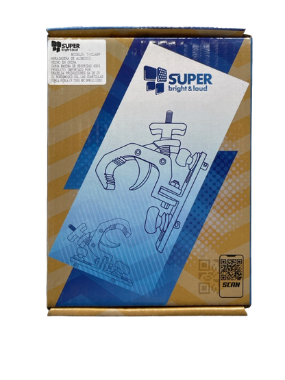 ABRAZADERA DE ALUMINIO SUPER BRIGHT & LOUD  T-CLAMP