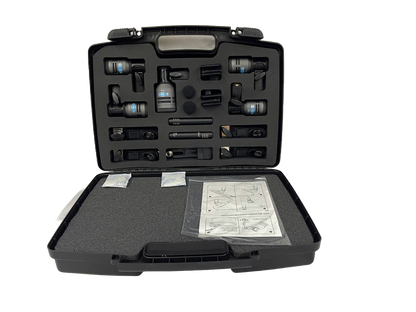 SET DE 7 MICROFONOS PARA BATERIA CON ESTUCHE Y ACCESORIOS ALCTRON T8700II