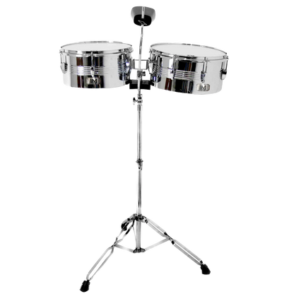TIMBALES CON ATRIL Y CENCERRO DE 13 Y 14 PULGADAS LM DRUMS TM2-1