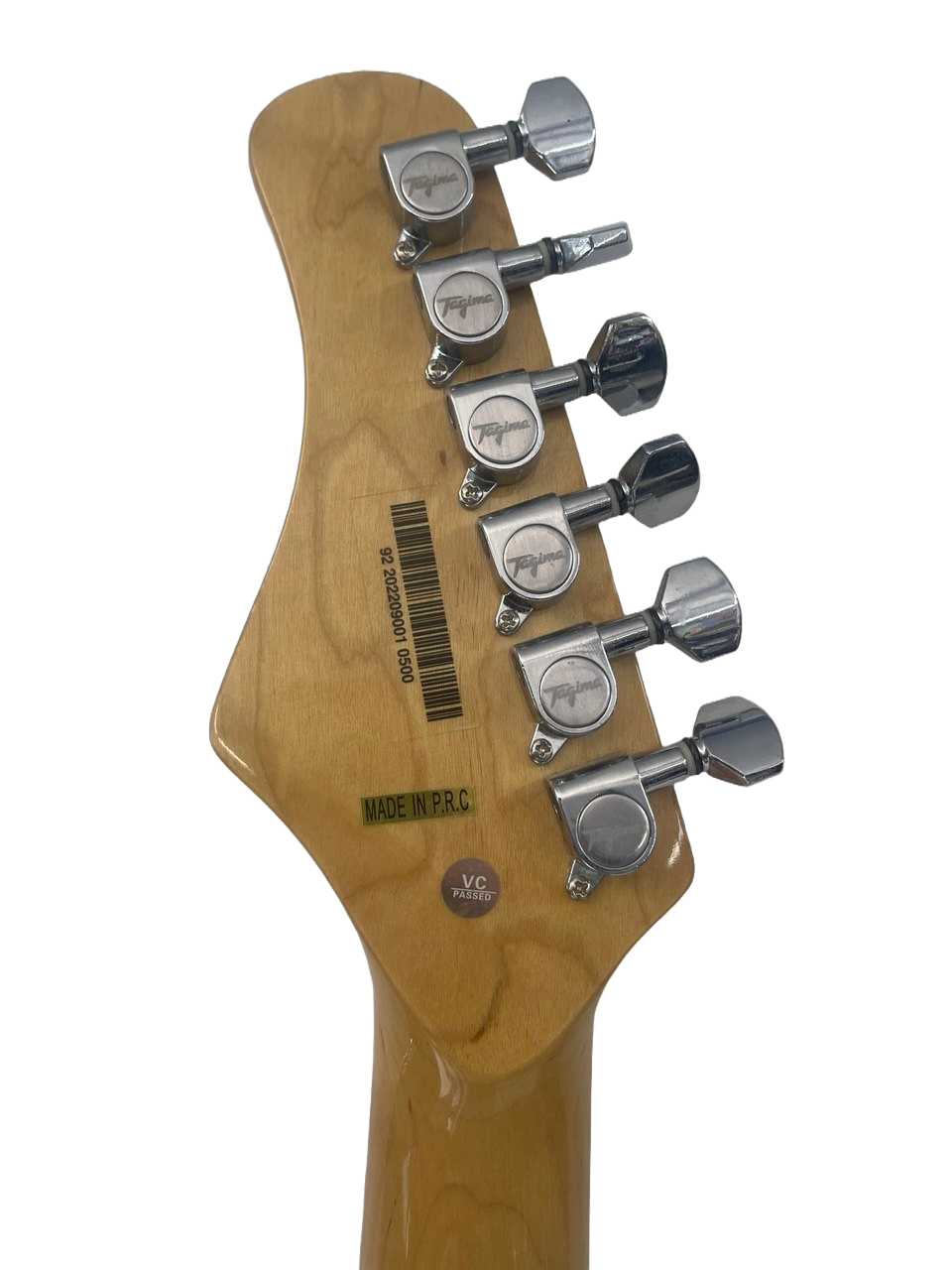 GUITARRA ELECTRICA NEGRA CON MICA TABACO TW-540