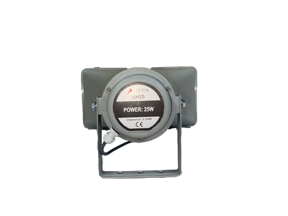 ALTAVOZ TROMPETA DE PLASTICO CON UNIDAD DE 25WATTS 16OHMS FREC250 A 10KHZ OTTO UH25