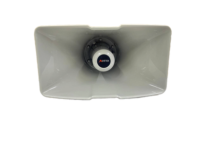 ALTAVOZ TROMPETA DE PLASTICO CON UNIDAD DE 25WATTS 16OHMS FREC250 A 10KHZ OTTO UH25