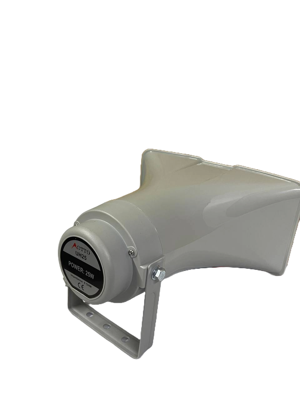 ALTAVOZ TROMPETA DE PLASTICO CON UNIDAD DE 25WATTS 16OHMS FREC250 A 10KHZ OTTO UH25