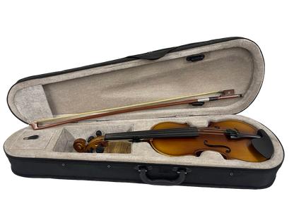 VIOLIN DE 1/2 COLOR NATURAL MADERA ESTANDAR CON ACCESORIOS Y ESTUCHE DISTELE V12