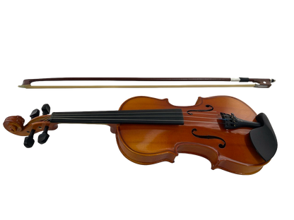 VIOLIN DE 1/2 COLOR NATURAL MADERA ESTANDAR CON ACCESORIOS Y ESTUCHE DISTELE V12