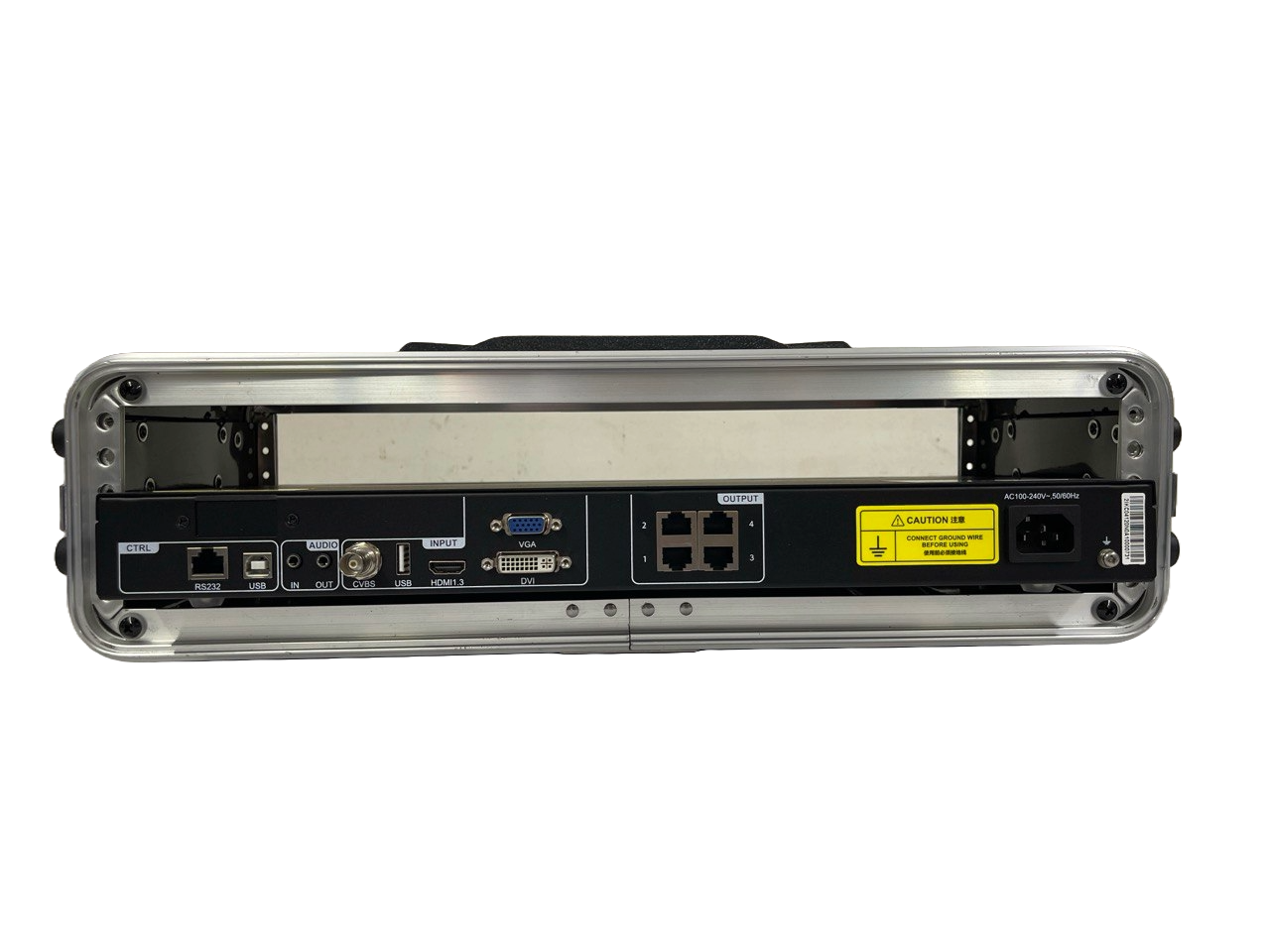 PROCESADOR DE VIDEO PARA PANTALLAS LED CON CASE DE USO RUDO NOVASTAR VC4