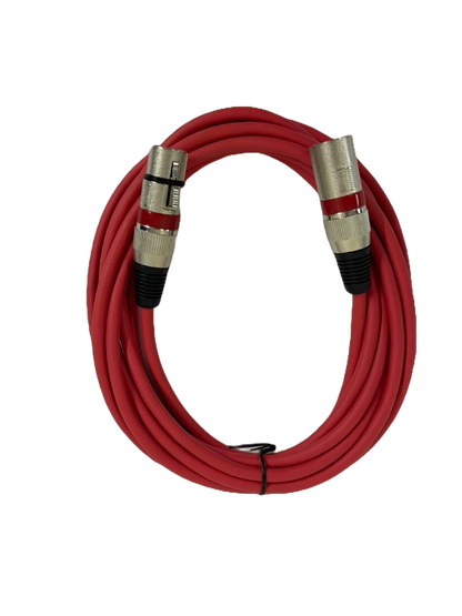 XLR CABLE DE 3 MTS DIFERENTES COLORES MUSIC SHOP XLR-3M