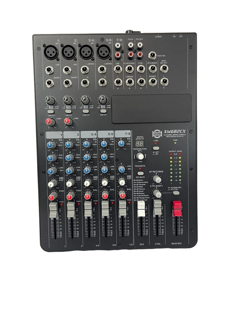 MEZCLADORA DE 8 CANALES SHOW XMG82CX