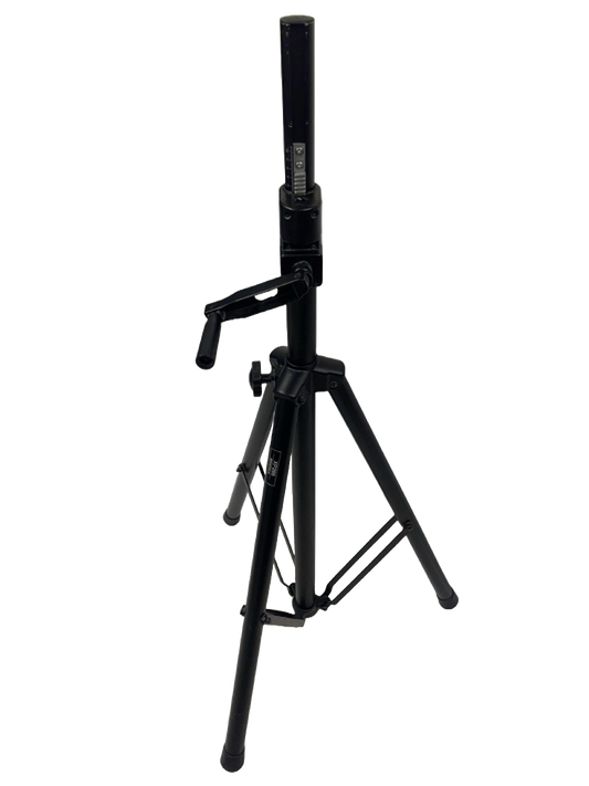 STAND DE ALUMINIO PARA BAFLE CON ELEVADOR PARA AJUSTAR ALTURA DISTELE XP266